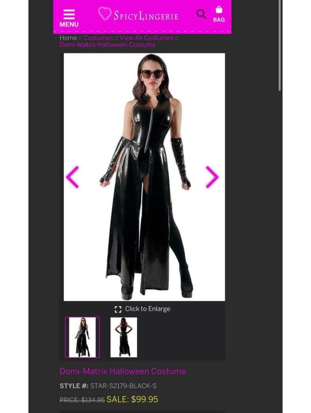 Domi-Matrix Latex Looking Outfit